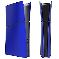 Console Cover Plates for Sony PS5 Slim,Anti-Scratch Console Replacement Side Faceplate for Playstation 5 Slim,Console Protective Shell Accessories (Digital Version, Blue)