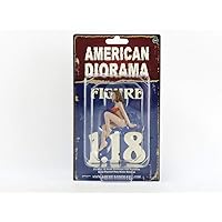 American Diorama November Bikini Calendar Girl Figurine for 1/18 Scale Models
