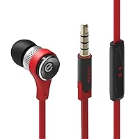 elago E6M Control Talk in-Ear Earphones (Control-Talk with Built in Microphone) (Red)