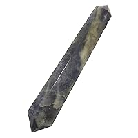 Iolite Double Terminated Wand All Ways of Abundance Crystal 4.75-5.0 Inches