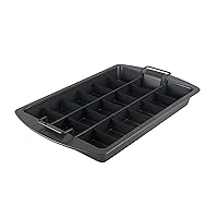 Chicago Metallic Professional Slice Solutions Brownie Pan, 9-Inch-by-13-Inch - , Dark Gray