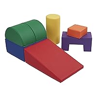 ECR4Kids SoftZone Crawl and Climb Playtime Playset, Building Blocks, Assorted, 6-Piece