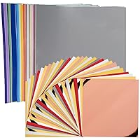30 Sheets of Metallic Vinyl and 40 Sheets of Glossy Vinyl - Assorted Colors