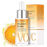 Vitamin C Serum for Face - Skincare with Hyaluronic Acid & Amino Acids - Natural Anti-Aging Serum, Brightening Serum & Dark Spot Corrector - for Hydrated, Moisturized, Plump, Smooth, Glowing Skin
