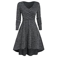Spring Women Dress Party Night Long Sleeve Dress Casual Neck Women Clothes