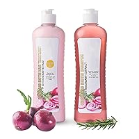 Onion, Biotin and Rosemary Shampoo, Paraben Free, Silicone Free Shampoo and Treatment for All Hair Types Conditioner Hair Care, Hair Loss and Thinning Hair, Growth Shampoo