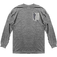 Ripple Junction Attack on Titan Survey Corps Front and Back Graphics Adult Long Sleeve T-Shirt