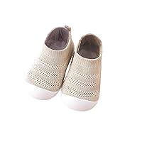 Baby Shoes Girls Boys Sneakers Flat Bottom Non Slip Half Open Toe Slip Breathable Soft Size 2 Baby Shoes Girls