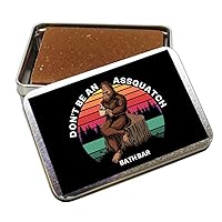 Gears Out Don’t Be an Assquatch Soap Bar in Tin Bigfoot Gag Gift for Sasquatch Lovers Coffee Soap for Adults Unisex Stocking Stuffers for Men Cryptid Humor
