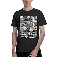 Anime Initial D Mens T-Shirt Summer Casual O-Neck Short Sleeve Clothes