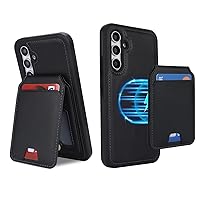 Ｈａｖａｙａ for Galaxy A54 5G case Wallet Samsung Galaxy A54 5g case with Card Holder Samsung A54 case Magnetic Wallet Detachable-Black