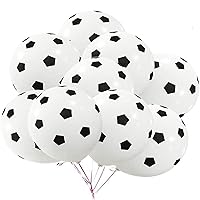 BinaryABC Soccer Latex Ballons,Football Balloon,Sports Theme Birthday Party Decorations,30Pcs