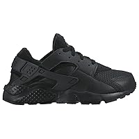 Nike Huarache Run Boys Sneakers 704949-016 (2 M US Little Kid, Black/Black)