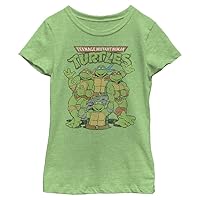 Teenage Mutant Ninja Turtles Girl's Turtle Group T-Shirt