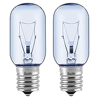 2 Pack 297048600 241552802 Refrigerator Light Bulb E17 40W Fit for Frigidiare Kemnore Electorlux Fridge Freezer - Replaces 7297048600, 1056577, AP3770086, PS976993, EAP976993,Soft White