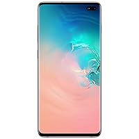Samsung Galaxy S10+ Factory Unlocked Android Cell Phone | US Version | 512GB of Storage | Fingerprint ID and Facial Recognition | Long-Lasting Battery | Ceramic White
