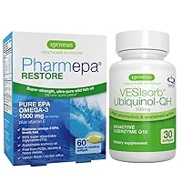 Pharmepa Restore EPA & VESIsorb Ubiquinol-QH CoQ10 Heart Health Bundle, by Igennus