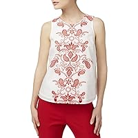 Womens Embroidered Knit Blouse