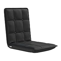 bonVIVO Floor Chair with Back Support - Multi-Angle, Foldable Floor Seating for Adults, Kids, Gaming, Reading and Meditation w/Adjustable Backrest - Easy Comfort Style