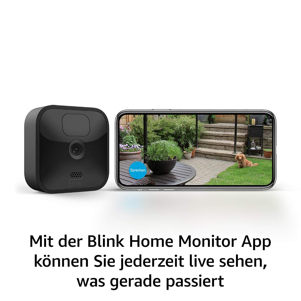 Blink Outdoor – kabellose, witterungsbeständige HD-Überwachungskamera mit zwei Jahren Batterielaufzeit und Bewegungserfassung, funktioniert mit Alexa |1 Kamera