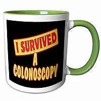 3dRose I Survived A Colonoscopy Survial Pride And Humor Design - Mugs (mug_117589_7)