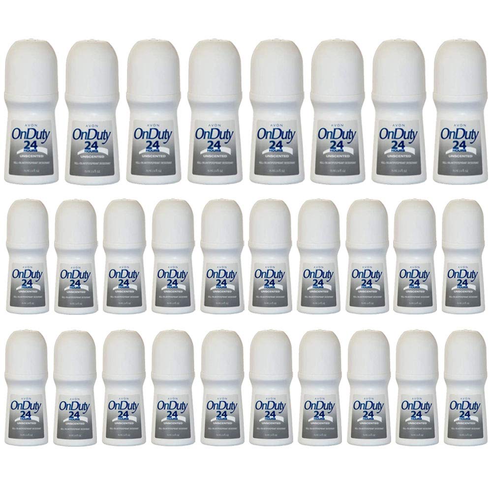 Avon New 350714 Roll On Deodorant On Duty 24Hr Unscented 2.6 Oz (28-Pack) Deodorant Wholesale Bulk Health & Beauty Deodorant Bud Vase