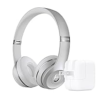 Beats Solo3 Wireless in Silver with Apple 12W USB Power Adapter