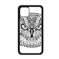 Big Eyes Owl Bird Animal Portrait Sketch for Apple iPhone 11 Pro Max Cover Apple Mobile Phone Case Shell