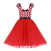 IBTOM CASTLE Toddlers Baby Girls' Polka Dots Birthday Princess Party Cosplay Pageant Tutu Dress Up Dance Skirt