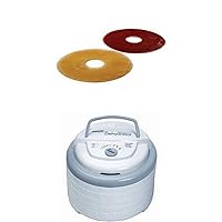 Nesco LSS-2-6 Fruit Roll Sheets and Snackmaster Pro Food Dehydrator Bundle