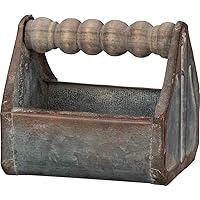 Primitives by Kathy Spindle Handle Tray, Small, Distressed Metal