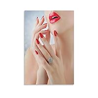 Posters Nail Care Poster Beauty Spa Decoration Poster Beauty Salon Poster Nail Salon (4) Canvas Painting Posters And Prints Wall Art Pictures for Living Room Bedroom Decor 20x30inch(50x75cm) Unframe-