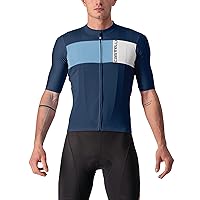 Castelli Men’s Prologo 7 Jersey, UV Sun Protection, Zip Up Quarter Length Sleeve Jersey for Road and Gravel Biking l Cycling