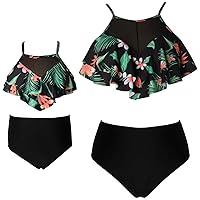 Uhnice Mother Daughter Swimwear Family Matching Girls Swimsuit Women Bikini Set