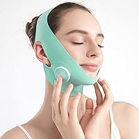 Face V Line Tape Massager Device Soft Fabric Jawline Exerciser, Facial Strap V Line Mask Lifting Belt V Face Lifting Mask Gift for Women Mam