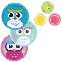 Bundle of 3 Fruit Kids Ice Pack + 3 Boo Boo Ice Pack with Strap Owls