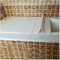 Lid Bathtub Dust Board Multi-Function Tray Bathtub Insulation Cover Shutter Storage Stand PVC Folding Thicker Can Put Mobile Phone Tablet Computer Not Taking Up Space