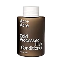 ACT+ ACRE Cold Processed 1% Vitamin B-5 Fine Hair Conditioner - Sulfate Free Conditioner Hair Treatment with Amaranth and Moringa Oil for Moisture, Elasticity and Shine (10 Fluid Ounces)