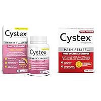 Cystex Urinary Probiotic 30ct Dual Action Pain Relief 48 Count UTI Protection & Relief Bundle