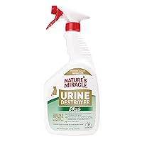 Nature's Miracle Urine Destroyer Plus for Cats, Enzymatic Formula for Severe Cat Urine Stains, 32 oz