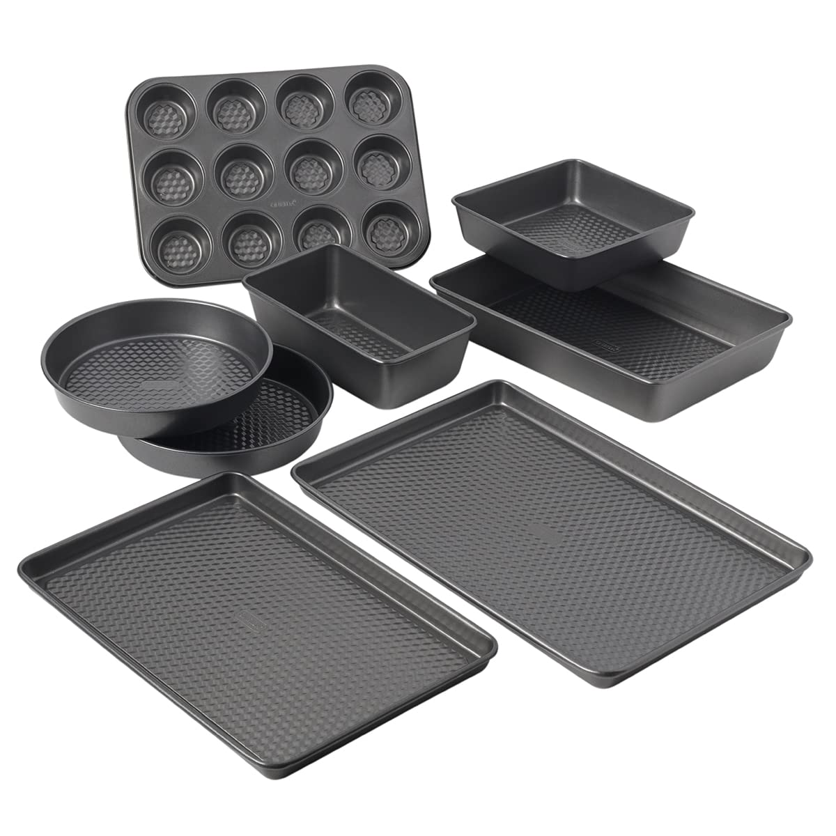 Oneida TEXPRO 8 Piece Nonstick Metal Bakeware Set, High-Performance & Dishwasher Safe