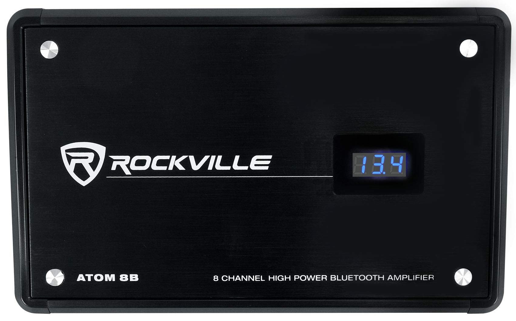 Rockville Atom 8B 8 Channel 3500 Watt Marine/Boat Amplifier Amp w/Bluetooth