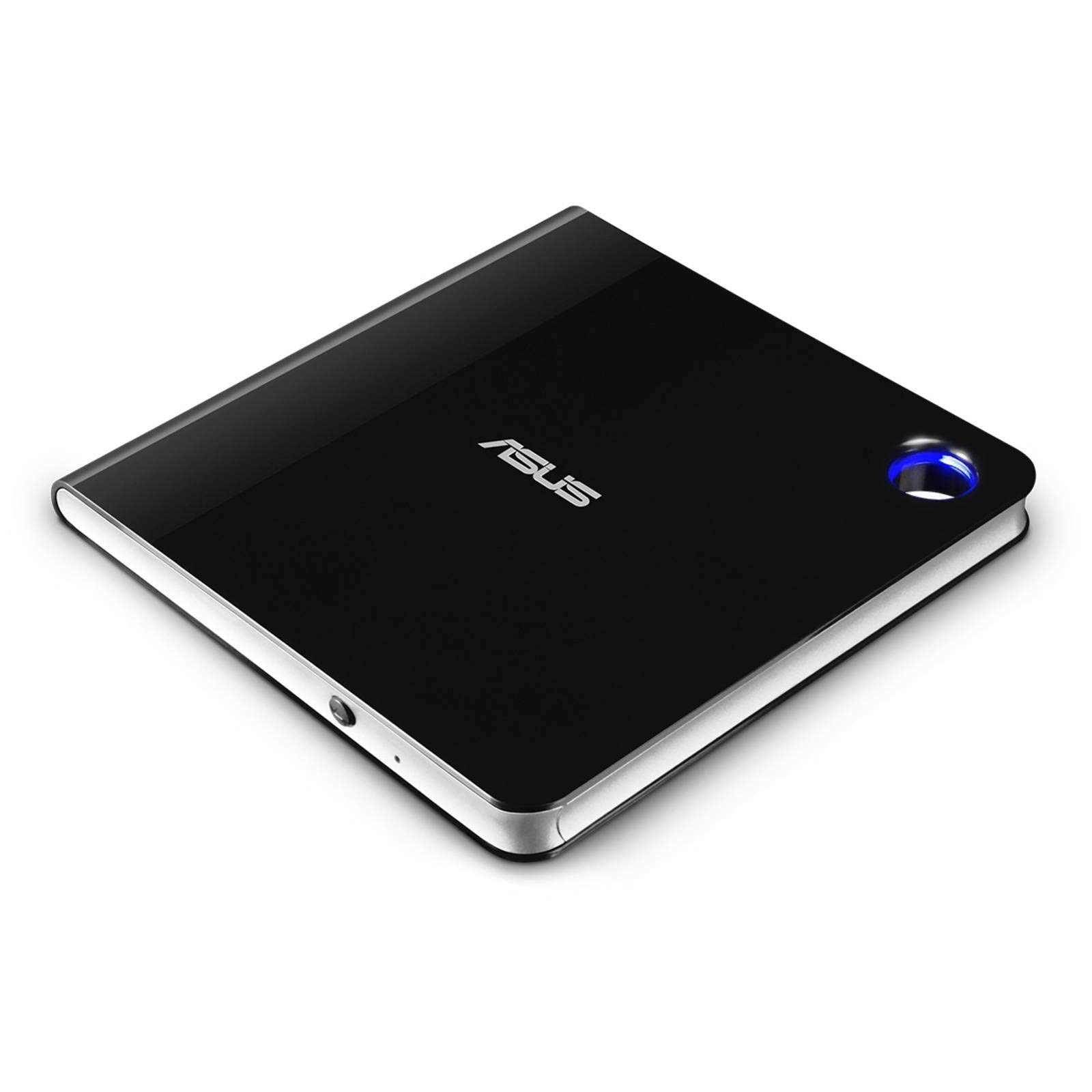 ASUS SBW-06D5H-U BDXL Extern Ultra Slim Blu-ray und MDisc Brenner (USB 3.1, USB-C, 2 Kabel) schwarz