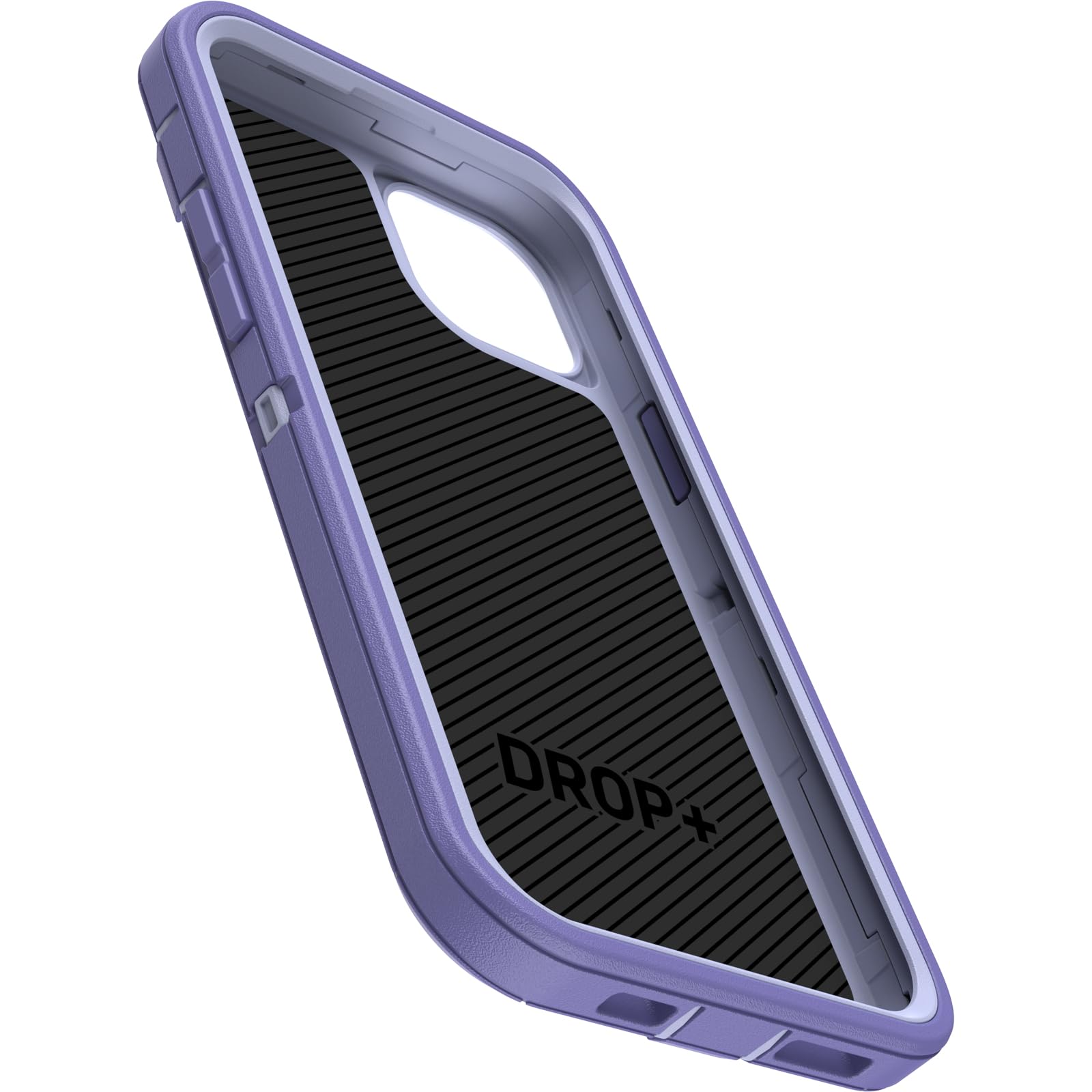 OtterBox iPhone 15 Plus and iPhone 14 Plus Defender Series Case - MOUNTAIN MAJESTY (Purple), screenless, rugged & durable, with port protection, includes holster clip kickstand