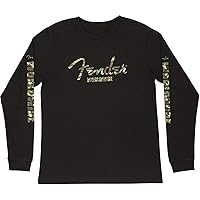 Fender Camo Logo L/S T-Shirt, Blk