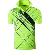 Golf Polo Shirt for Men Short Sleeve Dry Athletic Tennis Bowling T-Shirt Tshirt Tee Shirt LSL195