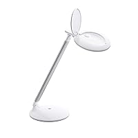Company Halo Go Magnifier Lamp, Rechargeable USB, Portable, Lightweight, Desk Lamp Reading, Hobbies, Sewing, Crafts, Nail Salon, Handcrafts and More, Colour Temperature: 6,000 K, White