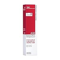 Permanent Hair Color Dye Liqui Creme | 100% Gray Coverage | Anti-Aging Haircolor | Biotin for Thicker, Fuller Hair | Professional Salon Coloring
