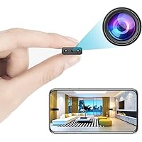 Small Wireless WiFi Camera Hidden Spy Security Cameras,Mini Nanny Cam Smart Home, Pet Dog Baby Camera Indoor Outdoor 1080P Remote Portable, Phone APP Room Camera