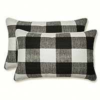 Pillow Perfect Outdoor/Indoor Anderson Matte Lumbar Pillows, 11.5
